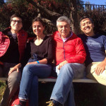 El Tata Hernán y sus tres hijos; Patricio, Mónica y Héctor