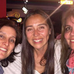 Mónica con sus amigas Coni y Carol, "Las Brujas del Sur".